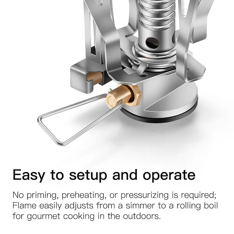 BRS-05 Super Mini Camping Stove Lightweight Mountaineering Stove 1.94kw Gas Stove Aluminum Magnesium Alloy Gas Stove Weight 90g