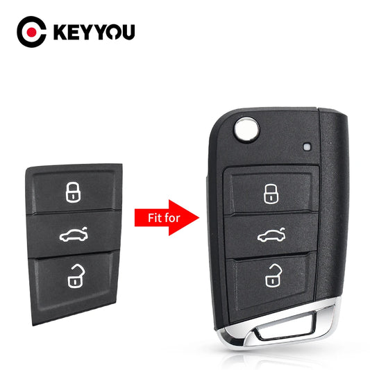 KEYYOU Remote Flip Key Pad For Volkswagen VW Golf 7 4 5 Mk4 6 Caddy Beetle Skoda Octavia Leon Jetta Polo Ibiza Altea Scirocco