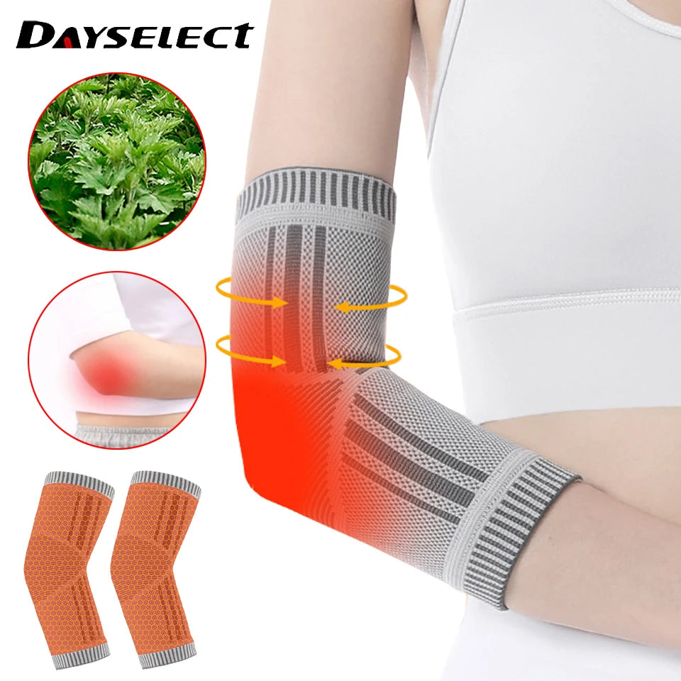 1Pcs Self Heating Elbow Support Pad Arm Compression Support Elbow Sleeve Protector for Tendonitis Tennis Outdoor Activities