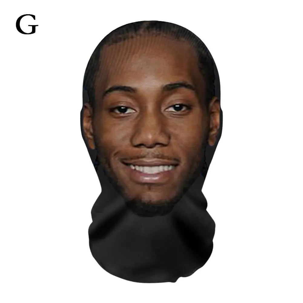 American Basketball League Star,3D Printed Mask, Polyester Material, Suitable For Sports Funny Costume Cosplay Adult Breathable