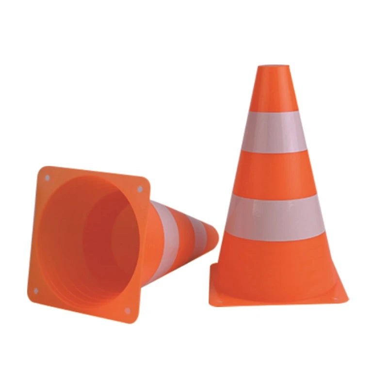 23CM Traffic Cone Road Safety Warning Sign Soccer Roadblocks Football Club Standing Block for Training Coaching Sports Cone