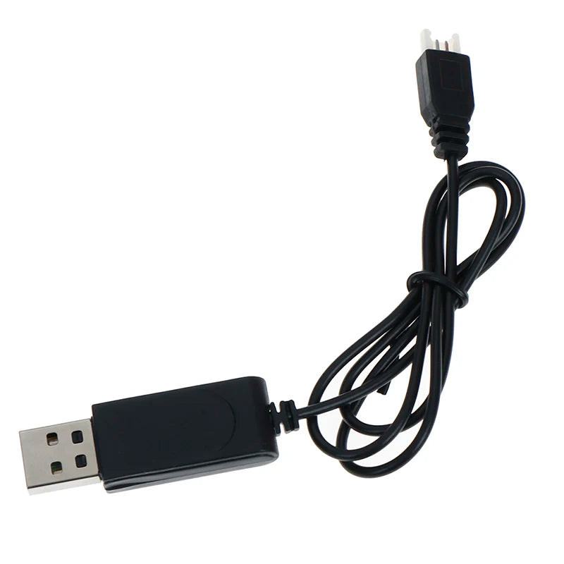 1Pc RC USB Charging 3.7V Lithium Battery Charger Cable USB Plug for 3Rc Drone Quadcopter  Plug Electric Toy USB Charging Cable