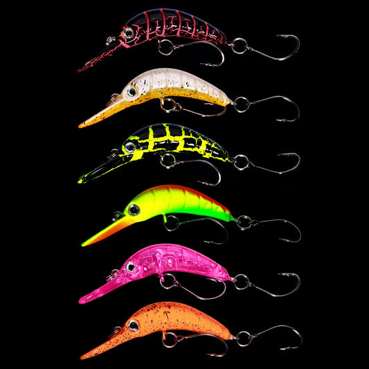 Floating pesca Minnow 5.2cm 2.5g Fishing Lure Mini Artificial Hard Bait Sharp Hook Crankbait Wobbler Trout Pike Bass Fishing