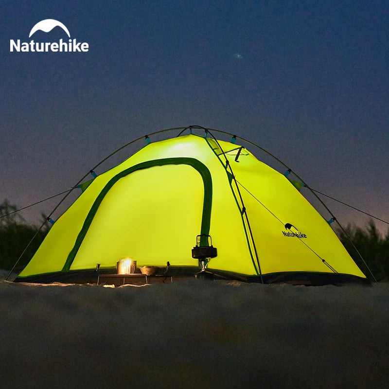 Naturehike 2024 New Camping Tent Large Space Mosquito-repellent Beach Tents Ultralight Quick Set 2 Person Outdoor Hiking Tent