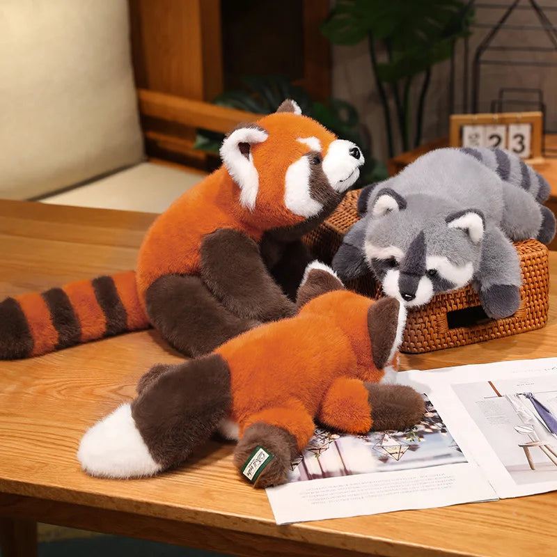 30-65cm Kawaii Raccoon Plush Toy Lovely Raccoon Cute Soft Stuffed Animals Doll Pillow For Girls Children Kids Baby Birthday Gift