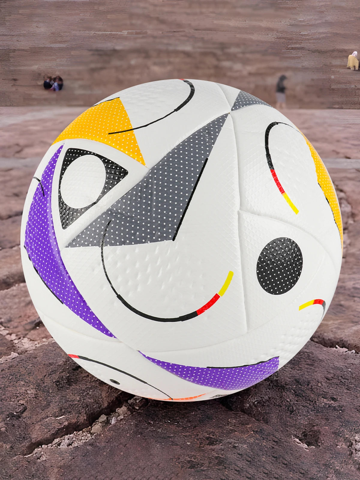 MYOKIA Soccer 5 Athletic Training White and Purple Daily PU Hand Stickers Leather