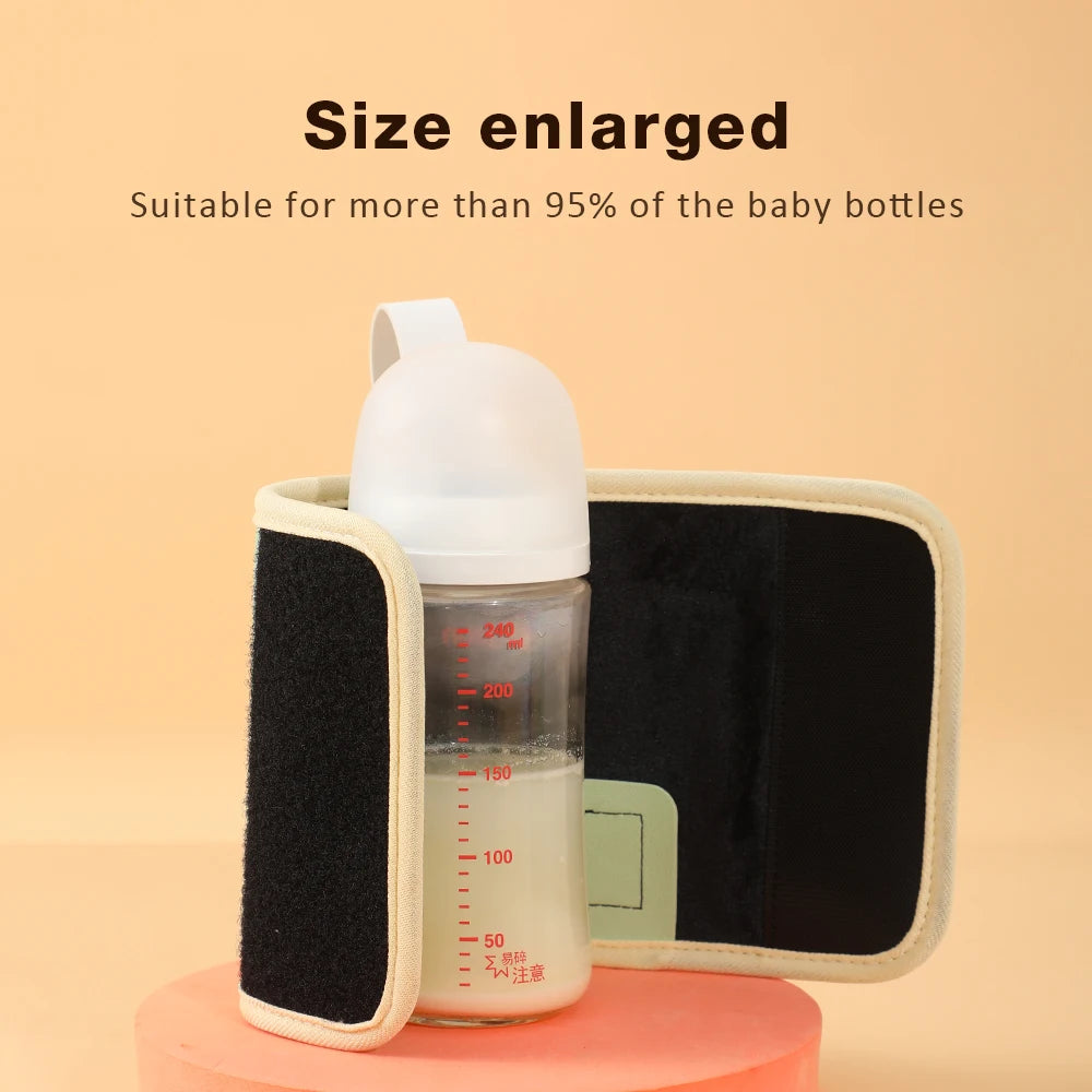Baby Milk Warmer Bag Case Baby Nursing Bottle Heater Sleeve Stroller Cart Outdoor Travel Accessories USB Plug