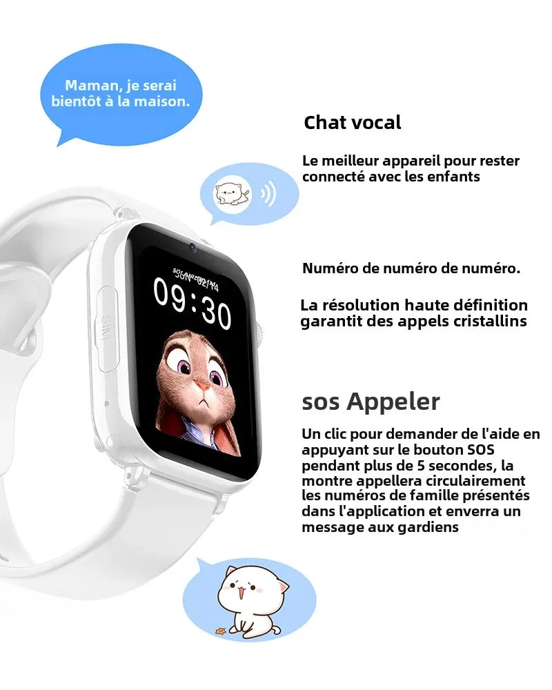 BOALZETD SmartWatch LBS Location SOS Phone Call SIM Card Camera Photo Alarm Clock Children Electronic Watch Gift For Boy Girls
