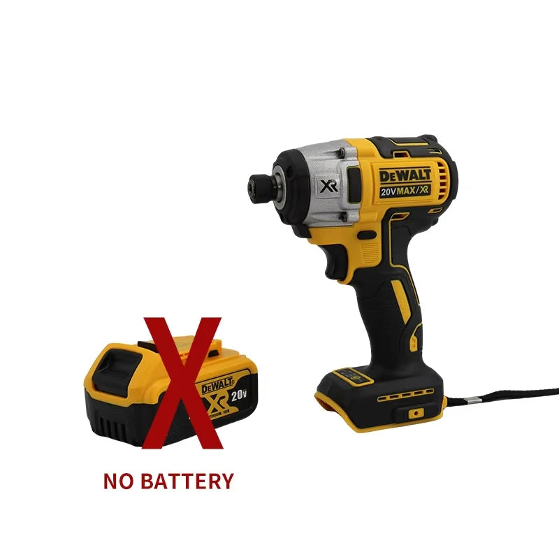 DEWALT DCD887 205N.m Brushless Impact Driver 1/4 In High Torque Cordless Electric Impact Drill 20V Rechargeable Power Tools
