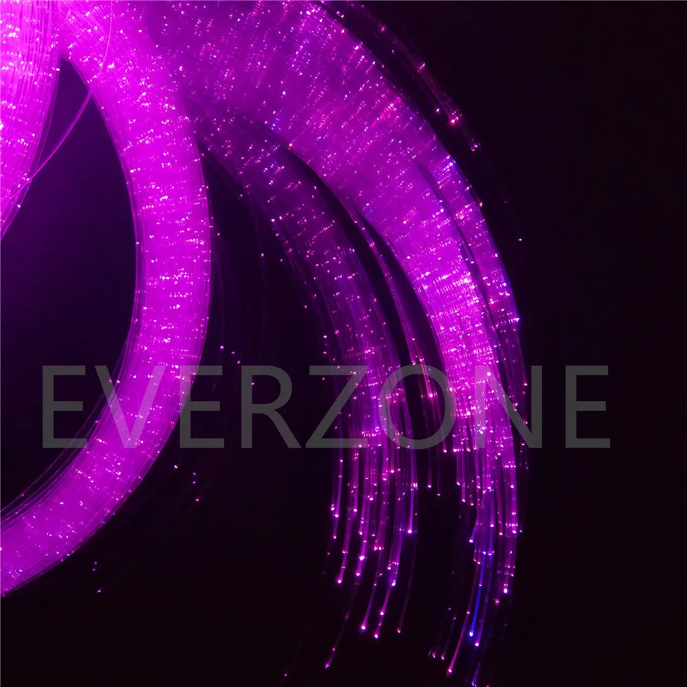 Sparkle LED Decoration Effect Plastic Optical Fiber Side Pointed Lighting Cable Strands Diameter 0.75mm