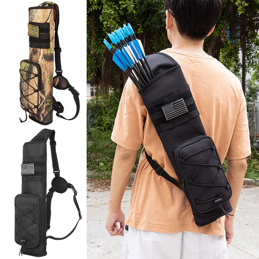 Archery Quiver Bag Portable Shoulder Bag Bottom Thickening Adjustable Strap for Outdoor Archery Hunting Accessories
