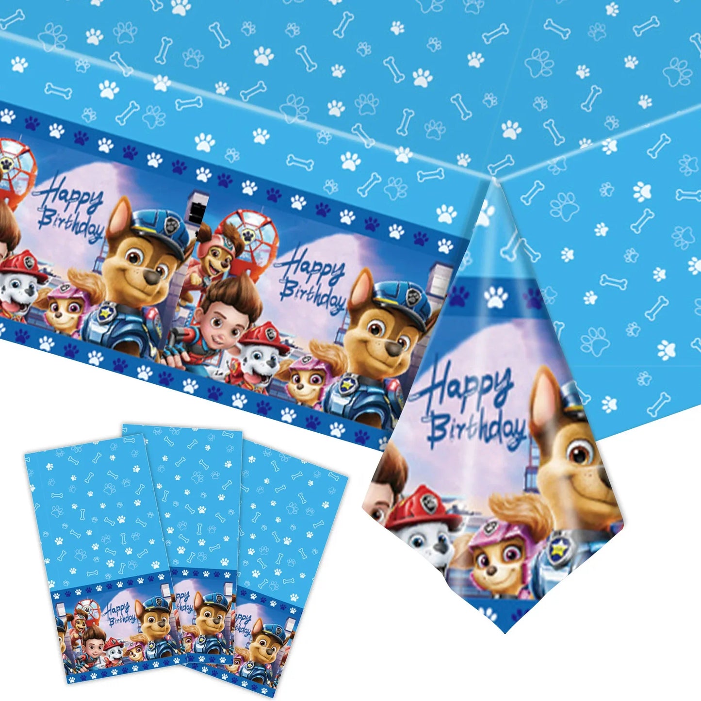 New Paw Patrol Birthday Party Decor Cartoon Dog Disposable Tableware Tablecloth Cup Plate Napkin Baby Shower Kids Party Supplies