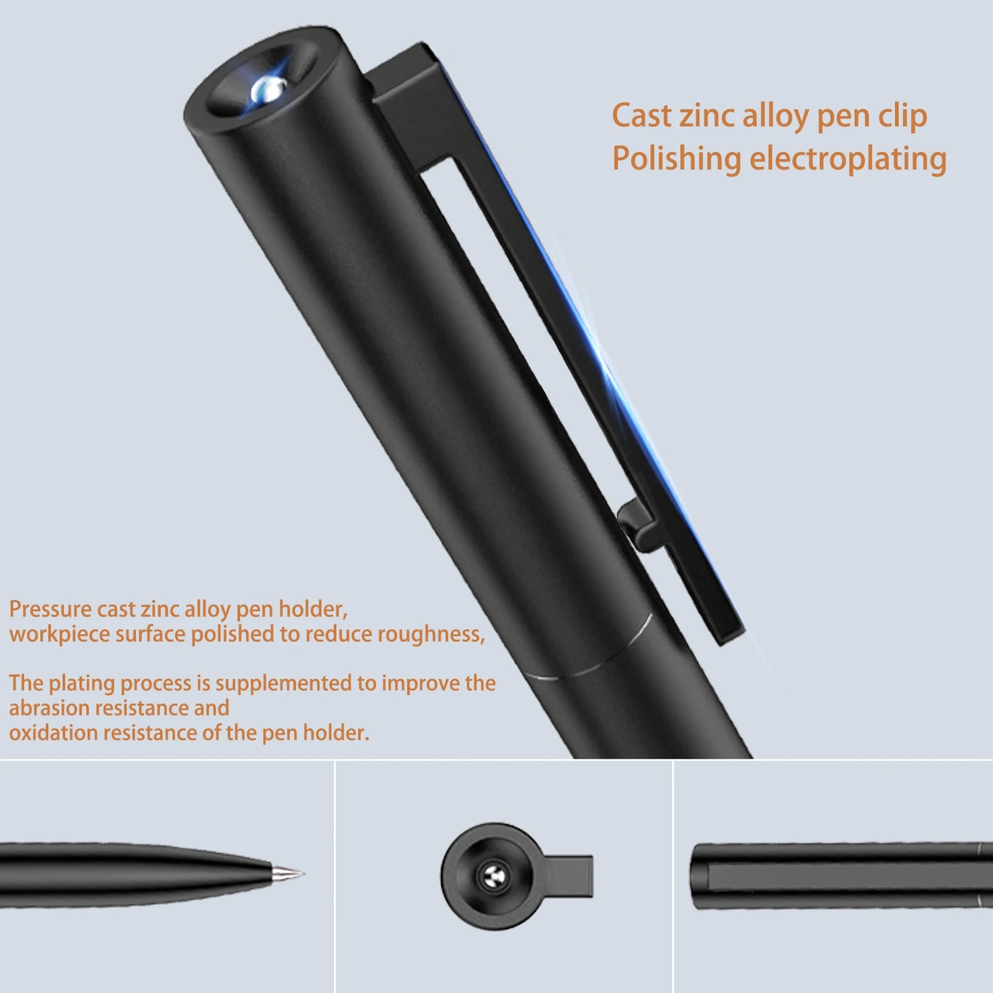 BUNKI Metal Sign Pen Ballpen Signing Pen 0.5MM Gel PREMEC Smooth Switzerland Refill Black Ink Office School Writing Pen