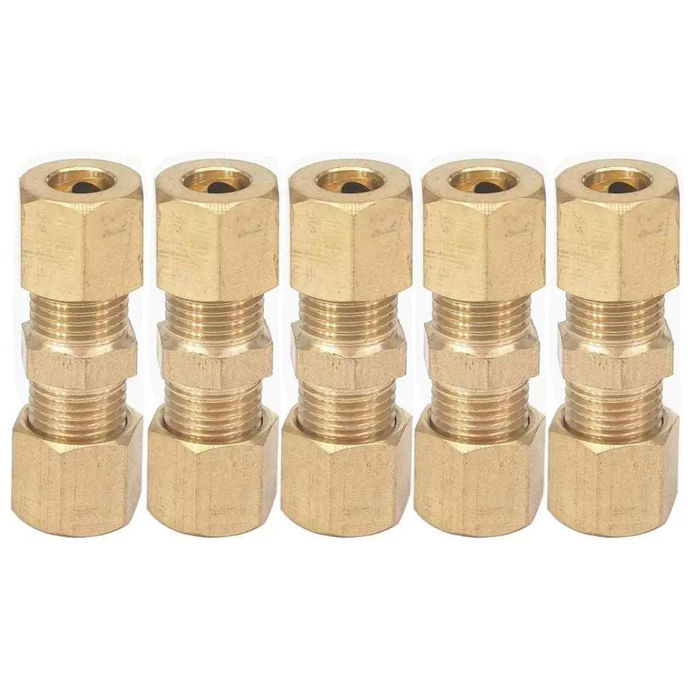 Brass Compression Fitting Straight Union Connector For 3/16" Tube Auto Brake Hose Car Brake Line Fittings Auto Replacement Part