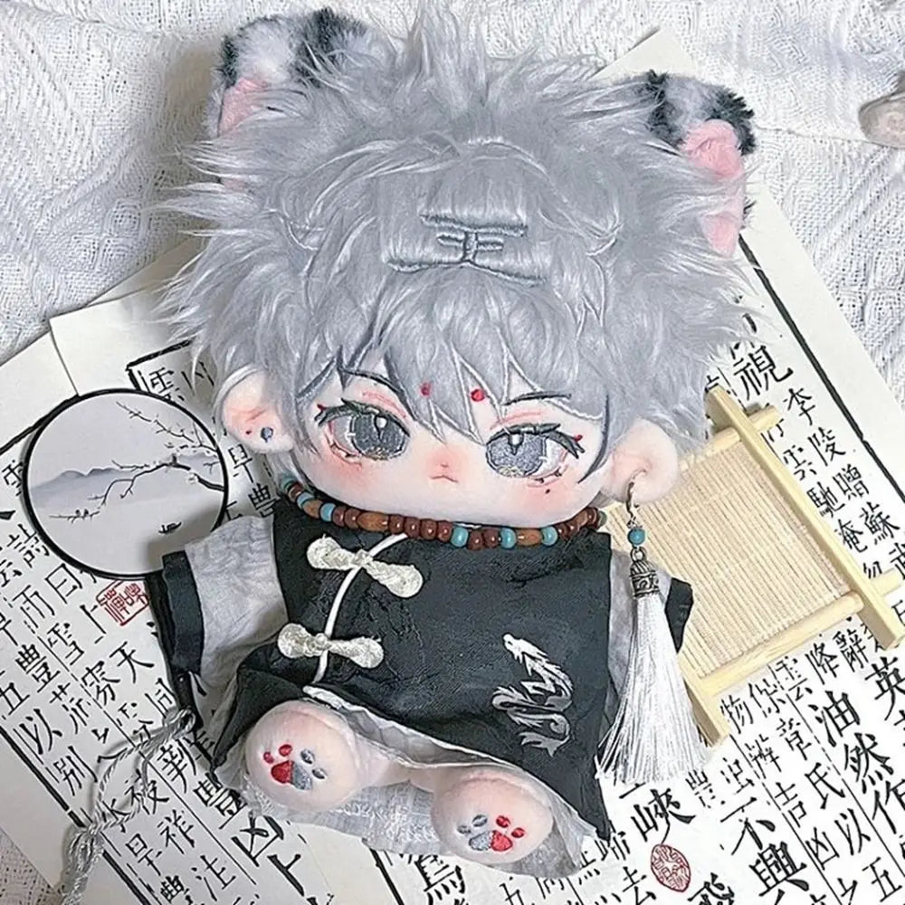 20CM Doll Clothes Ancient Costume Suit Chinese Style Tops T-shirt Coat Vest Pants Set Cotton Plush Toys Clothing Accessories