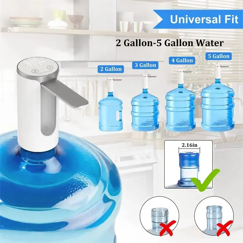 Xiaomi Electric Water Pump USB Charge LED Display Auto Switch Drink Dispenser Charging 1-Click Auto Switch Drink Pump Dispenser