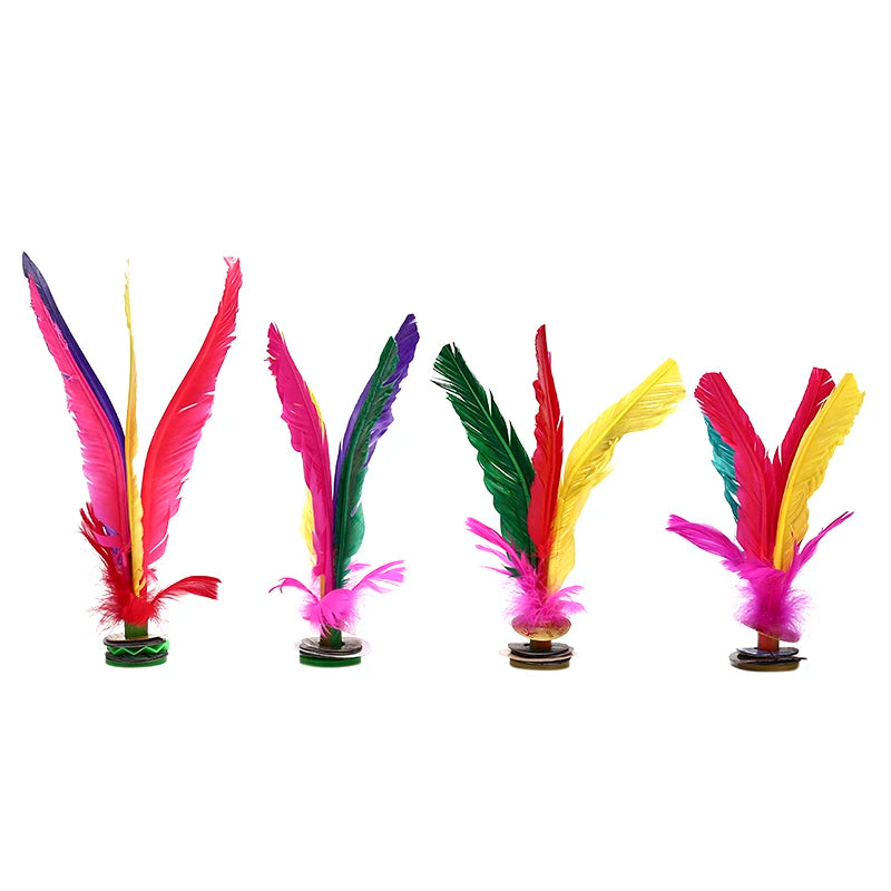 1pc China Jianzi Footbal Foot Kick Handwheel Fancy Goose Feather Shuttlecock Fitness Entertainment For Physical Exercise