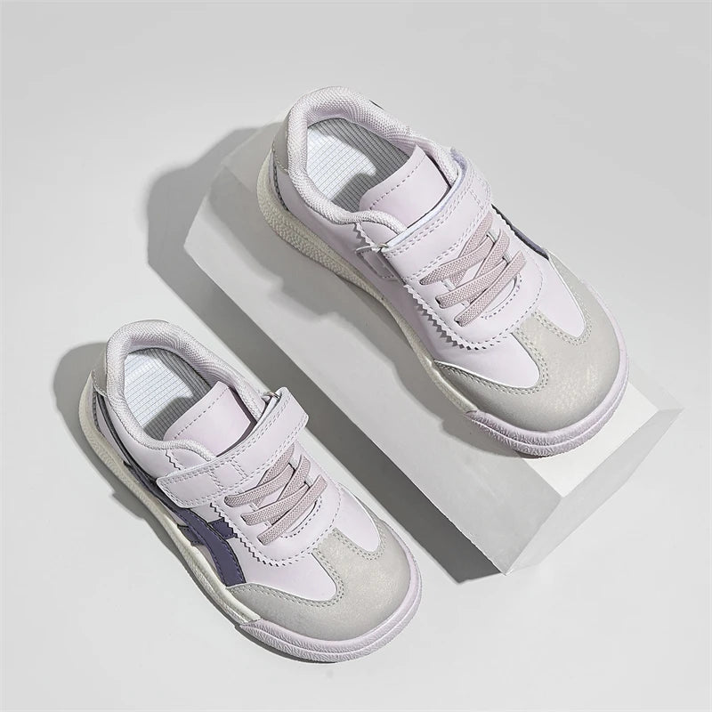 Children's Casual Sneakers Blue Low-top Soft Bottom Boys Girls Board Shoes Four Seasons Models Purple Non-slip Kids Casual Shoes