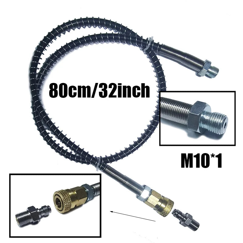 High Pressure Pump Macroline Remote Hose Line HPA M10*1 Pneumatics Air Refilling Nylon Accessories