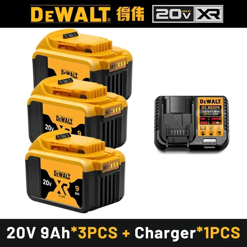Original DEWALT 20V battery, 6AH, rechargeable lithium-ion battery, DEWALT charger, DCB115, DCB118, DEWALT20V-60V tool battery