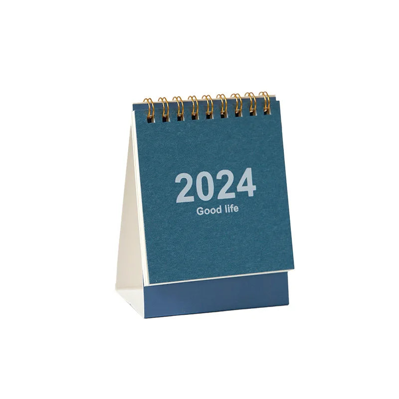 2024 2025 English Mini Desk Calendar Creative Office Decoration Desktop Calendar Daily Memo Calendar Learning Planner