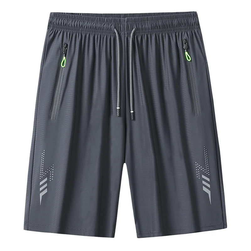 Summer Loose Sports Shorts Board Shorts Outdoor Running Jogging Gym Fitness Casual Short Pants Men Quick Dry Bottom Black M-4XL