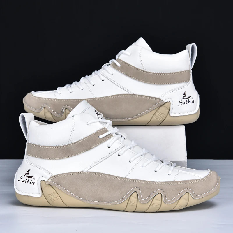 Handmade Casual Men Boots Autumn Ankle Boots For Men Plus Size 39-48 Outdoor Sneakers Male Hombres Botas