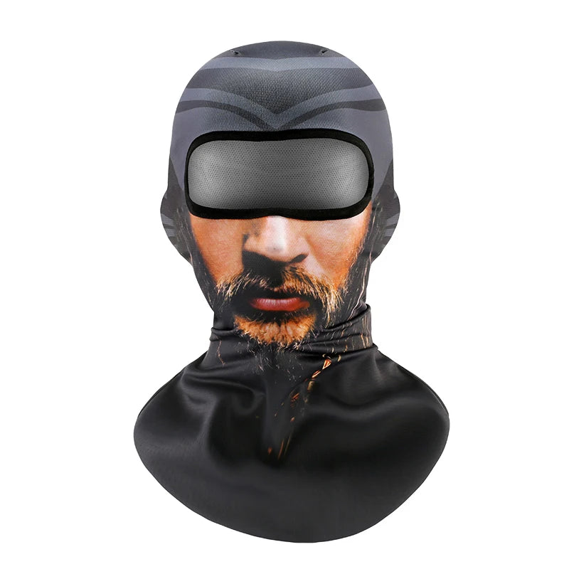 KUPOSS Funny Balacalava Summer Sun Protection Motorcycle Full Face Mask High Elasticity Breathable Quick Drying Headgear