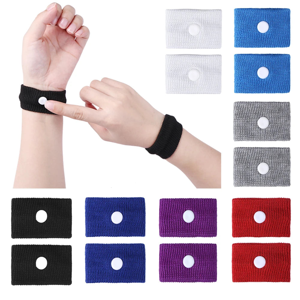 1-5pair Travel Morning Sickness Wrist Band Anti Nausea Car Van Sea Plane Wristband Anti-motion Sickness Bracelet Strap Boats