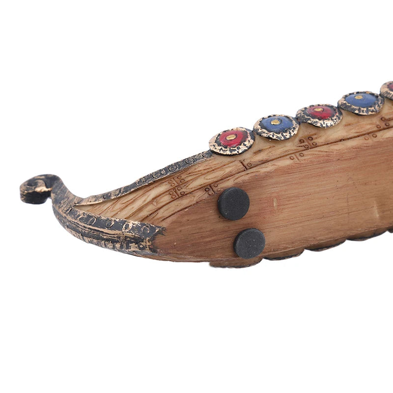 Retro Incense Burner Dragon Boat Incense Stick Holder Traditional Chinese Design Hand Carved Carving Censer Ornaments Home Decor