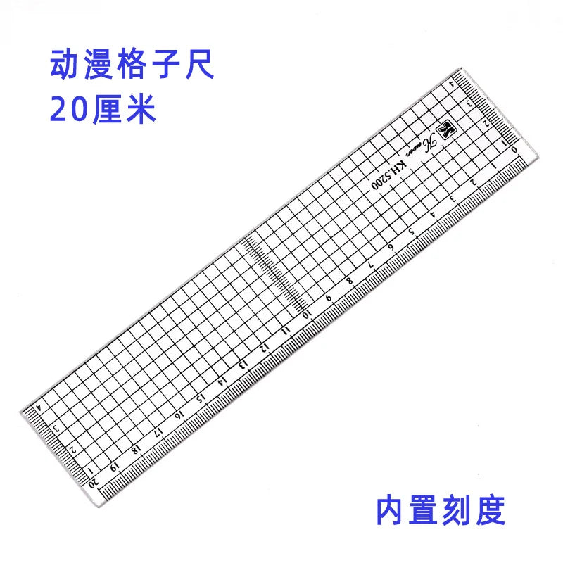 Transparent Ruler Board 20 30 50cm Students Writing Desk Pad PVC Grid Sewing Cutting Mats Drawing Clipboard Measuring Supplies