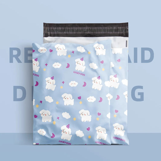 Express Bag Cartoon  Lucky Puppy Packing Bag Mail Waterproof Destruction Bag Packaging Bag Color Printing Poly Packing Bag