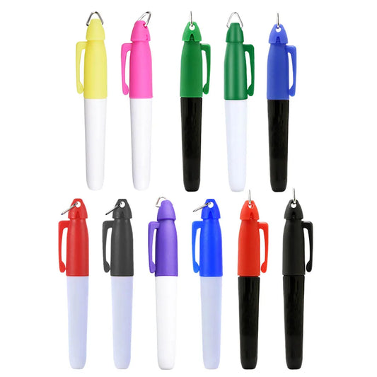 Compact And Portable Golf Ball Liner Marker Pen, Hang Hook For Easy Use, Improve Batting Accuracy With Clear Alignment Marks