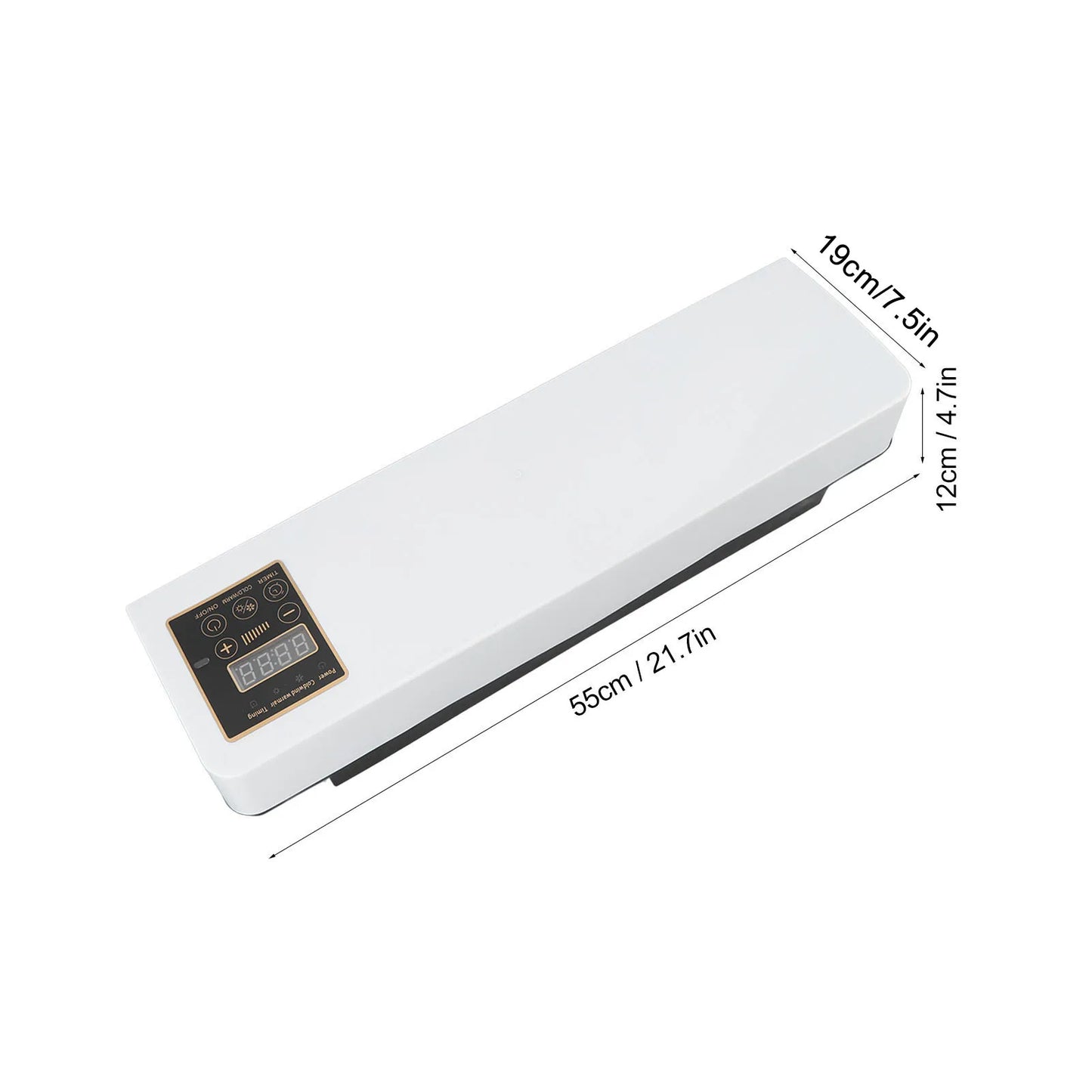 Small Conditioner Silent Simple Button Conditioner Heater Flame Retardant Body Anti Overheating Protection for Bedroom
