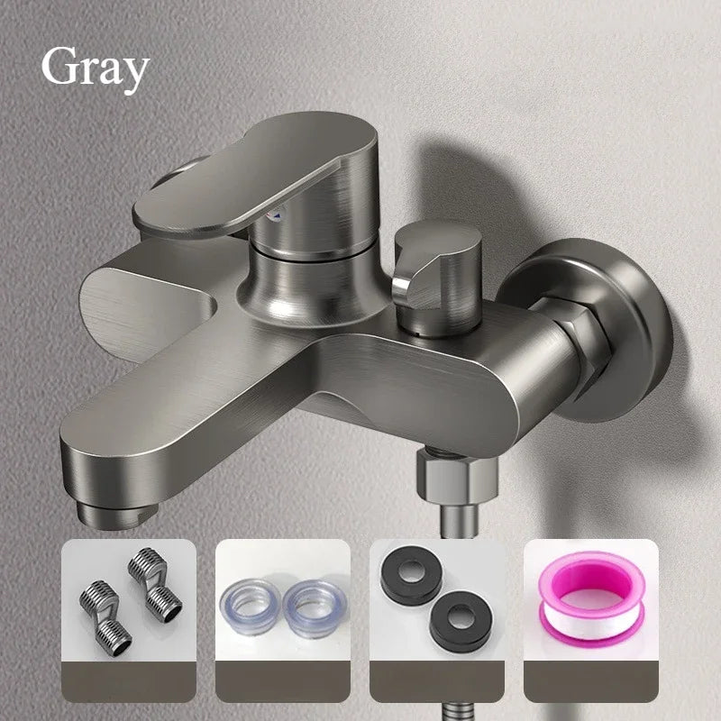 Bathroom Shower Faucet Mixing Valve Shower Shower Set Bathtub Mixing Switch Triple Hot and Cold Faucet Shower Faucet