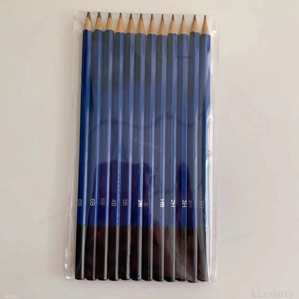 12Pcs Professional Wooden Sketch Drawing Pencil 5H 4H 3H 2H HB B 2B 3B 4B 5B 6B 8B Wood Painting Pencils Stationery Supply