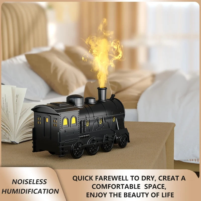 Train Air Humidifier With Remote Control Ultrasonic Aromatherapy Diffusers Mist Maker Fragrance Essential Oil Aroma Difusor