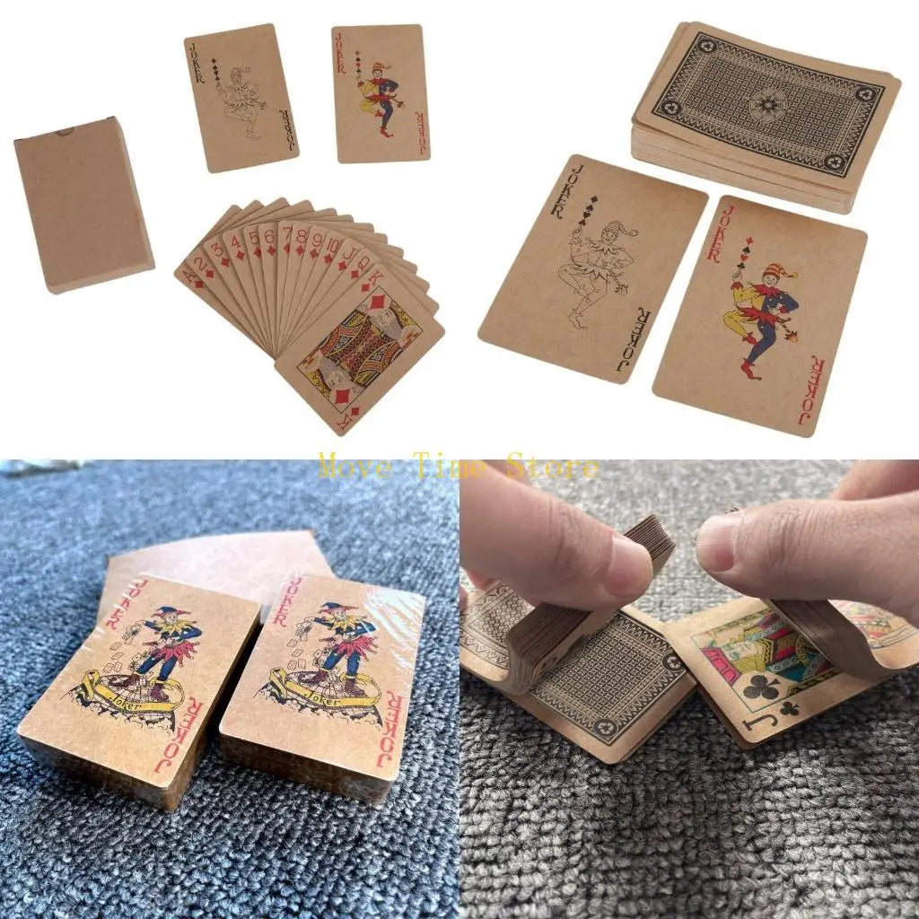 92ME 54 Sheet Classical Pattern Simple Packed Paper Playing Cards Deck Magical Tricks Tool Cool Tricks Card Game