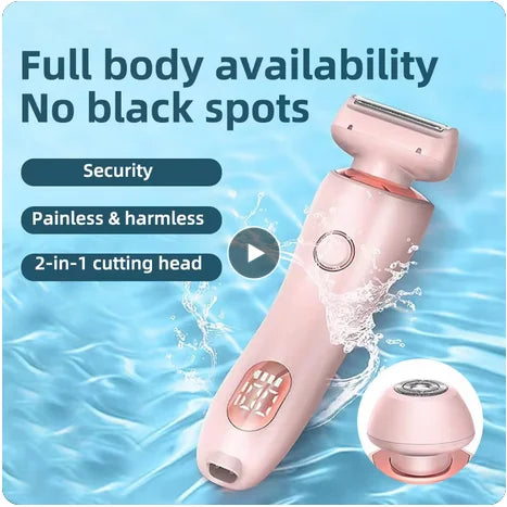 Painless Hair Removal Epilator USB Rechargeable Trimmer Women Body Razor Face Leg Armpit Bikini Hand Pubic Shaver Hair Remover