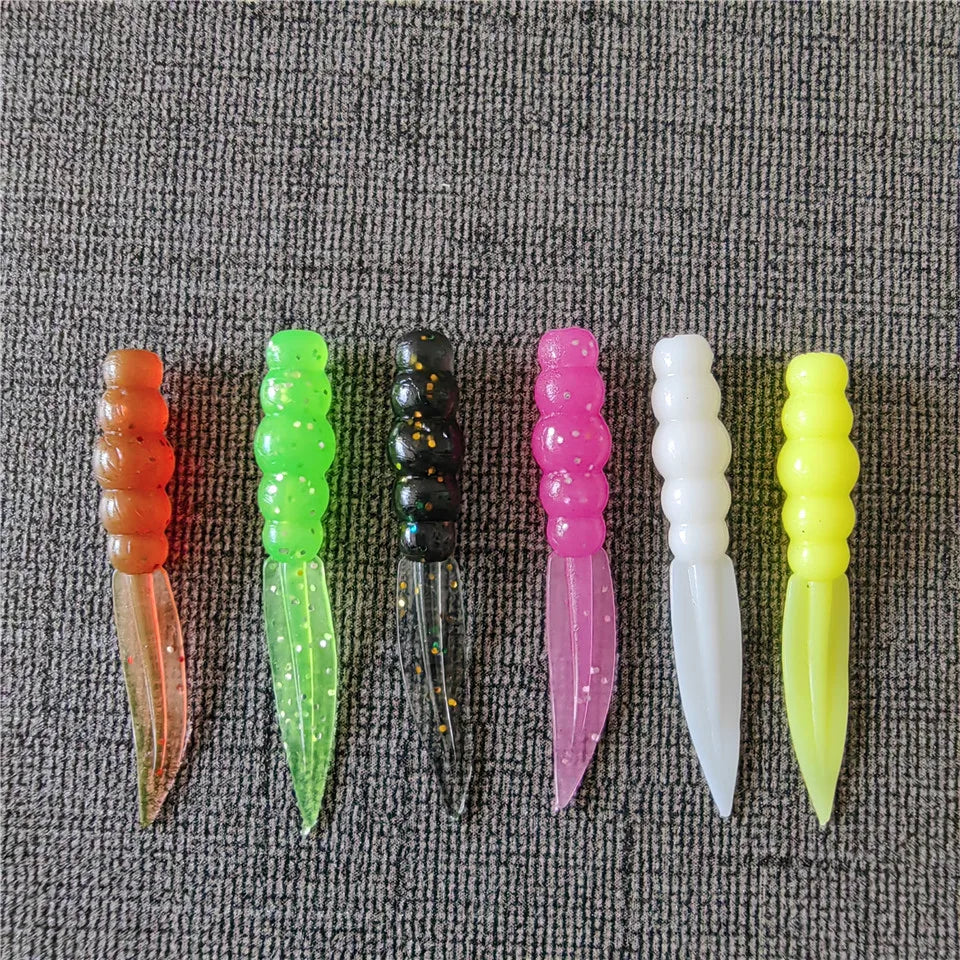 MUKUN Wobblers mini Ocean Rock Fishing Soft Lures Rubber Soft Baits 3.5cm 0.3g Soft Worm Artificial Baits Bass Silicone Fish