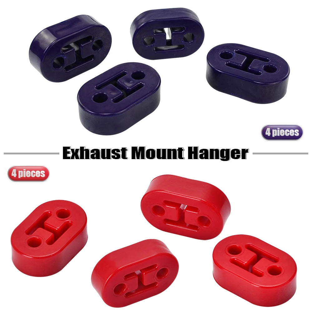 LZONE - 4pcs/Lot Universal Polyurethane Exhaust/Muffler Short Hangers Muffler Hangers Red or Blue JR8952
