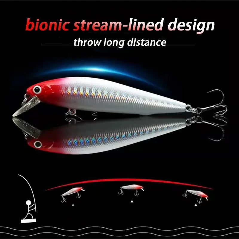 Sinking Minow 5-14g Fishing Lure Professional Gravity Balance System Cast Deep Bait Crank Wobbler Pesca Swimbait Pesca