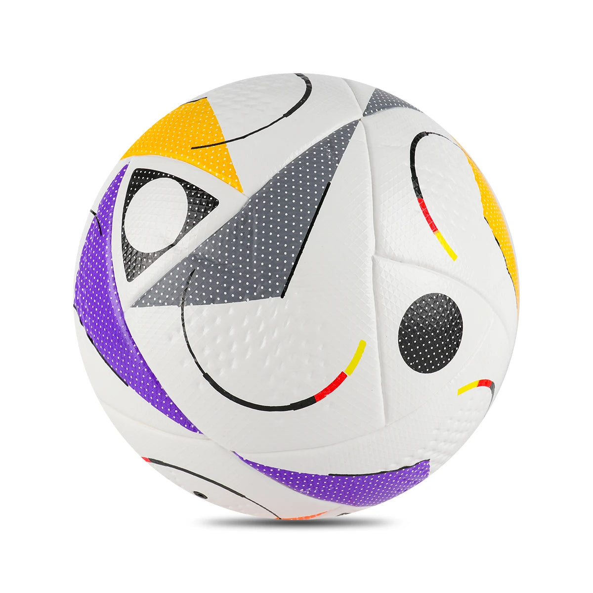 MYOKIA Soccer 5 Athletic Training White and Purple Daily PU Hand Stickers Leather