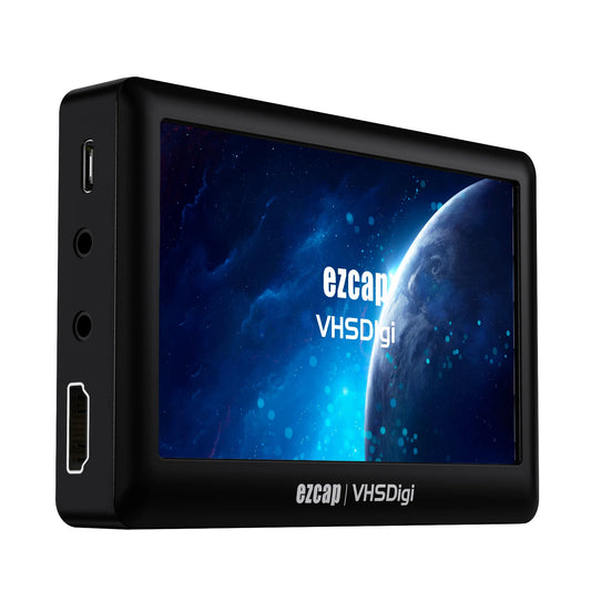 Ezcap 180 AV Recorder Video Audio Capture Box Analog to Digital Converter Record Video from VHS VCR's Camcorder DVD Players