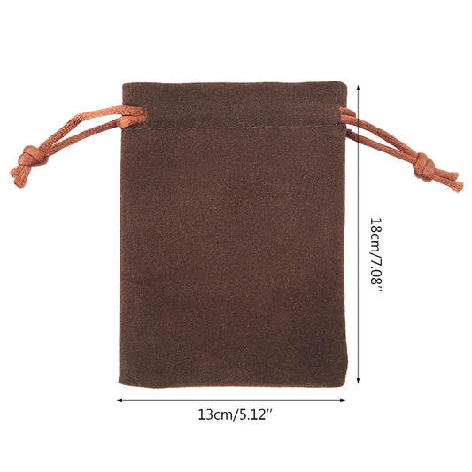 Velvet Dice Bag Tarots Drawstring Bags Jewelry Bag High Quality Flannel Gift Bag 13x18cm/5.12x7.08in H8WC