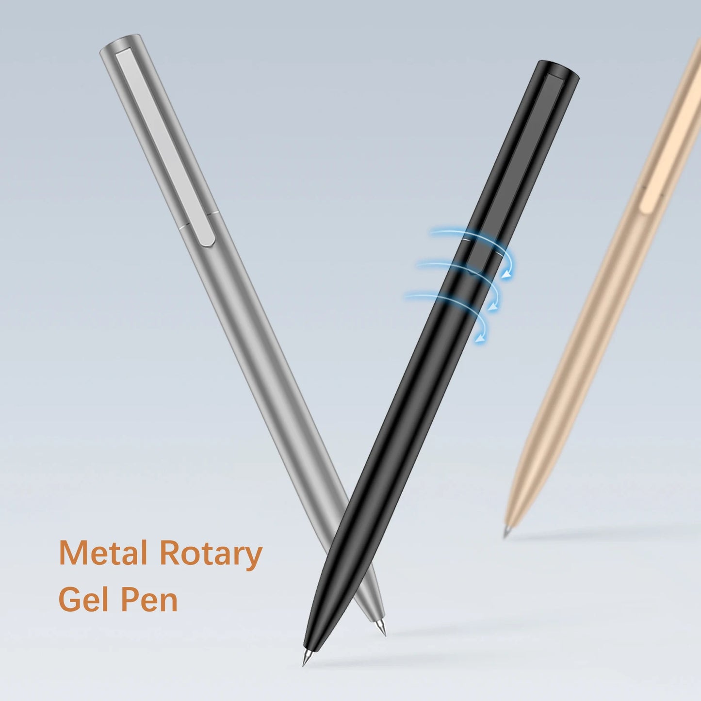 BUNKI Metal Sign Pen Ballpen Signing Pen 0.5MM Gel PREMEC Smooth Switzerland Refill Black Ink Office School Writing Pen