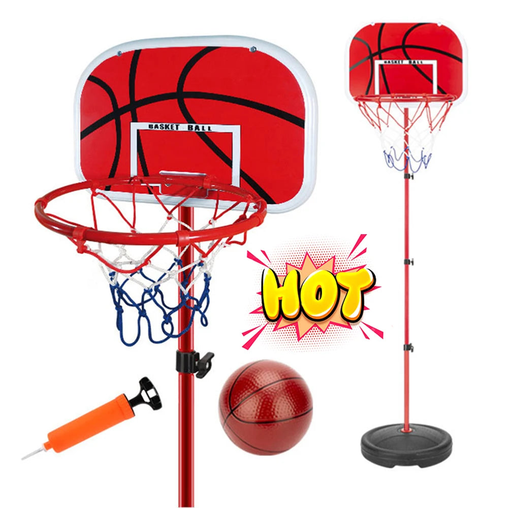Basketball Goals with Ball and Pump Portable Basketball Hoop Adjustable Portable Basketball Hoop Indoor Outdoor Play for Kids