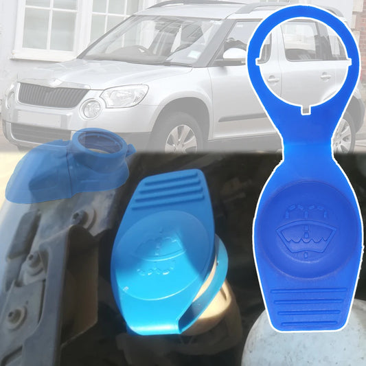 For Skoda Fabia 6Y 5J NJ 1999 - 2021 Octavia 1U 1Z Rapid NH Roomster Superb Yeti Wiper Washer Fluid Reservoir Tank Cover Cap Lid