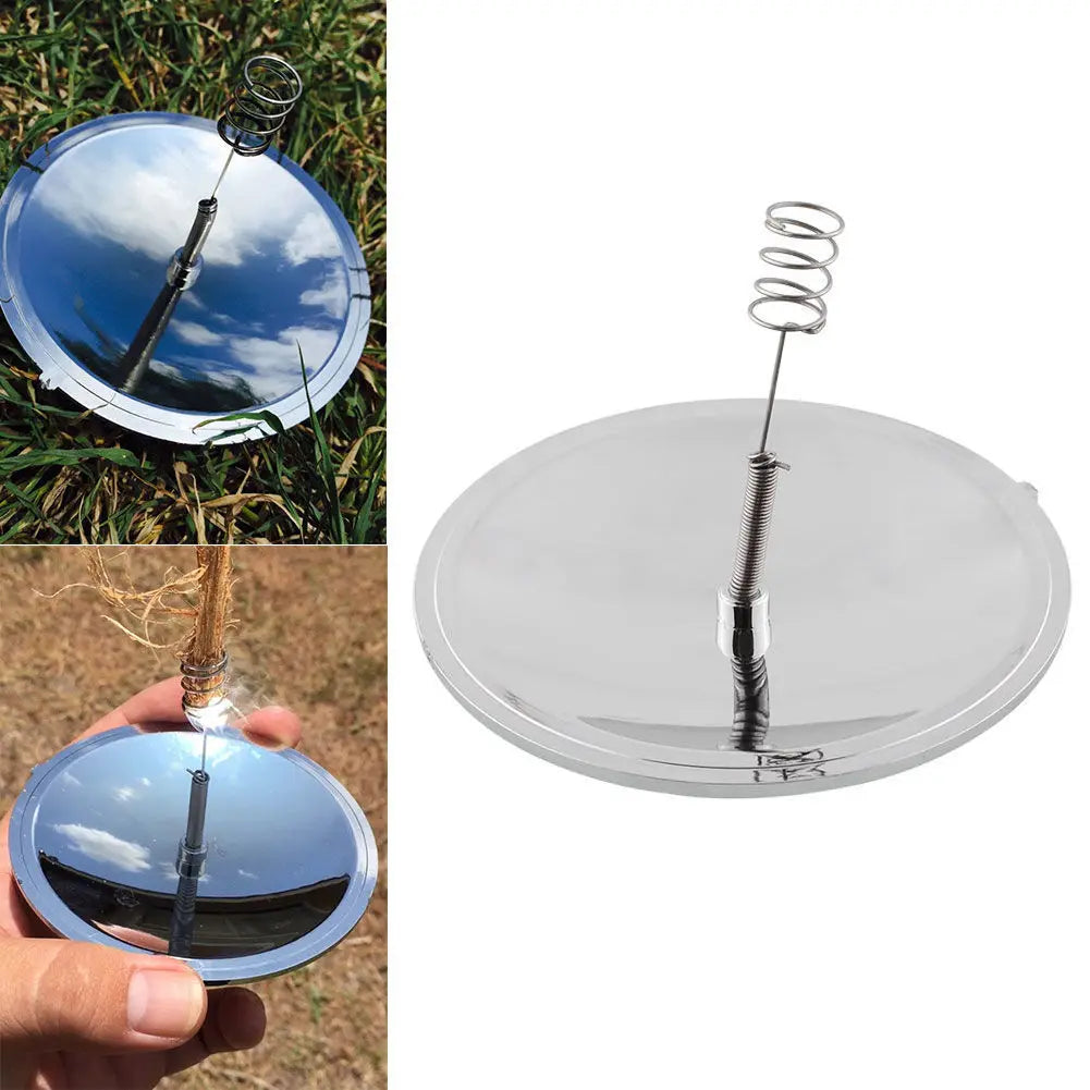 Outdoor Solar Lighter Camping Hiking Emergency Survival Fire Starter Ignition Travel Portable Windproof Waterproof Wild Tool New