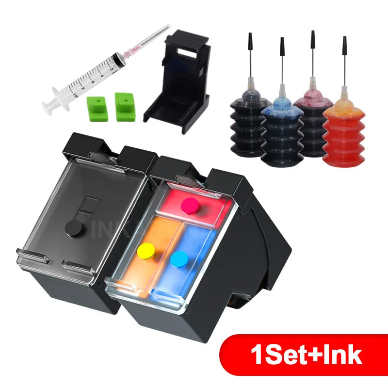 INKARENA For HP 305 XL 305XL Refillable Ink Cartridge for HP305 DeskJet 2710 2720 4110 4120 4130 ENVY 6010 6020 6030 6420